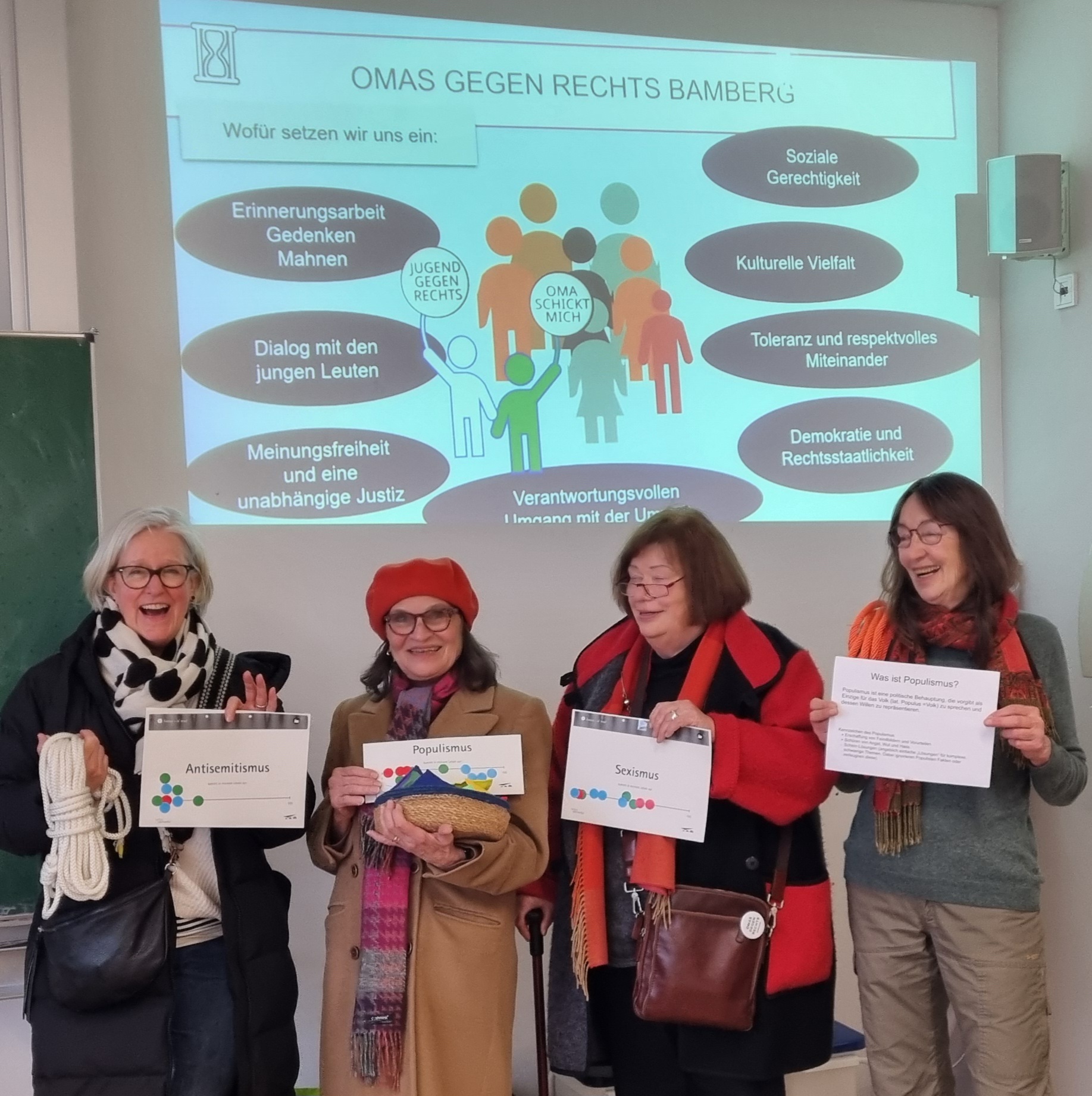 Gemeinsam gegen Diskriminierung – Werte Workshop mit den „Omas gegen Rechts“